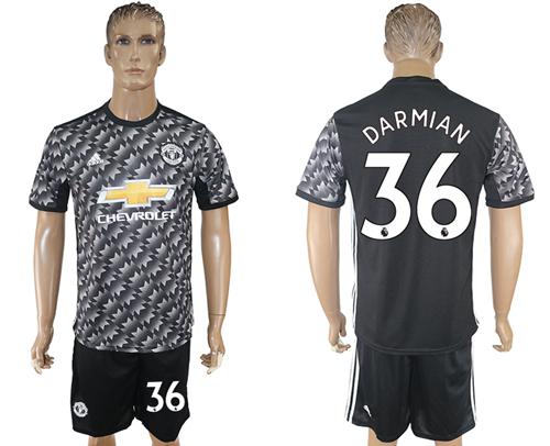 Manchester United #36 Darmian Black Soccer Club Jersey